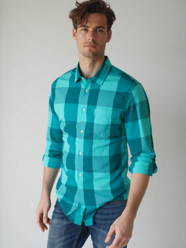 Full Sleeves Checked Cotton Shirt