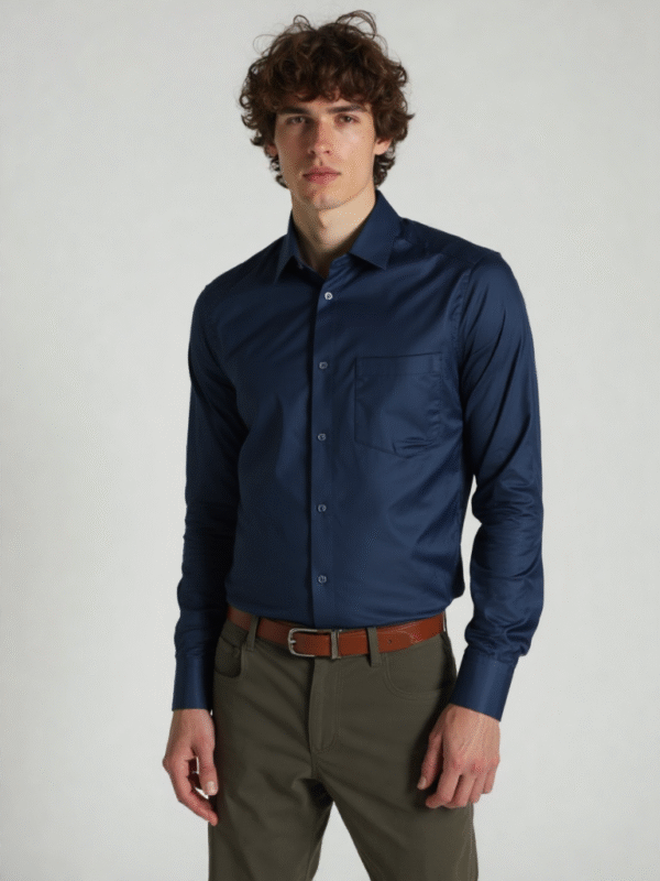 100% Cotton Solid Full Sleeves Shirt