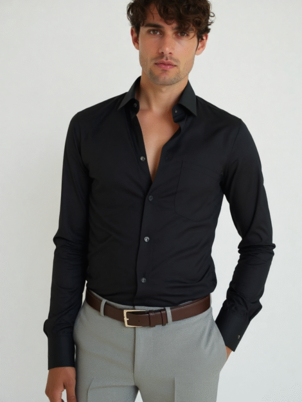 Full Sleeves Premium cotton satin lycra Shirt (Copy)