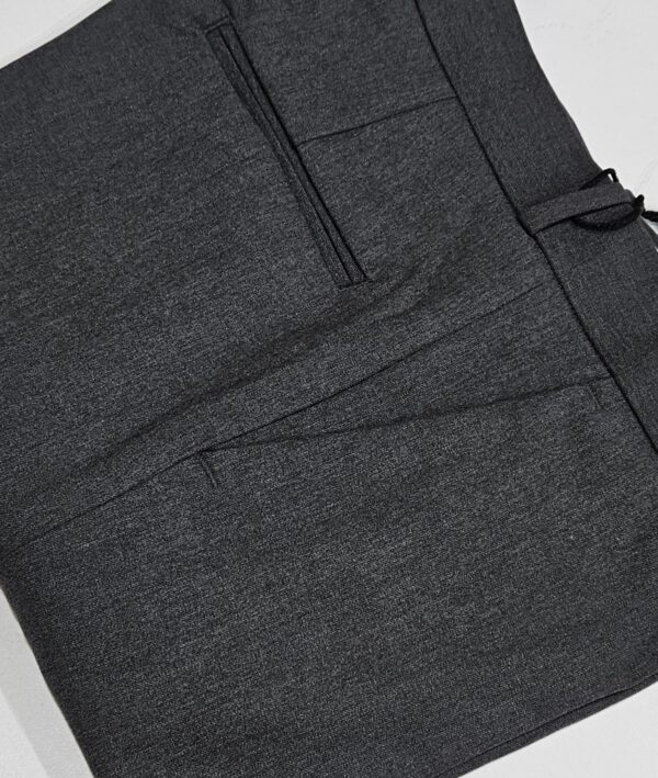 Premium 4-Way Lycra dark grey Formal slim fit Trousers