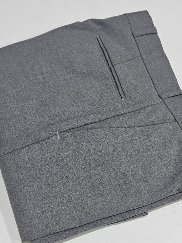 Premium 4-Way Lycra grey melange Formal slim fit Trousers