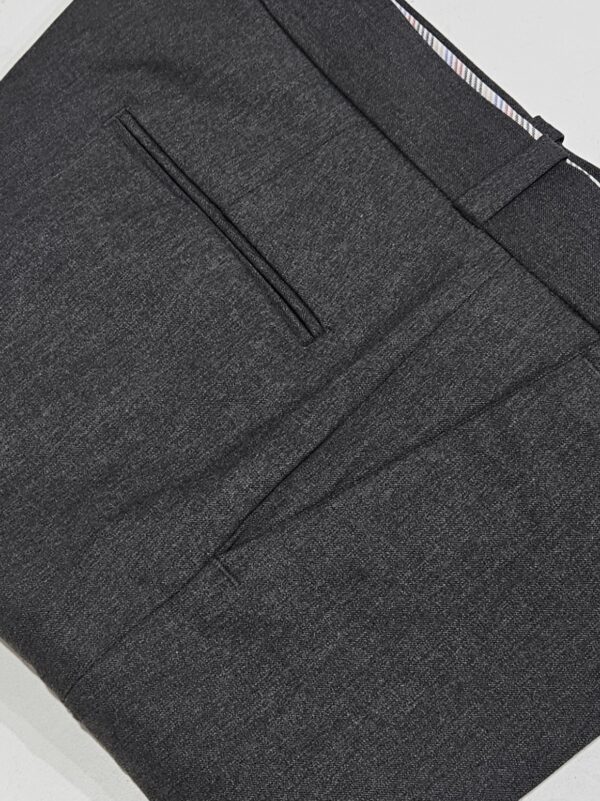 Premium 4-Way Lycra medium grey Formal slim fit Trousers