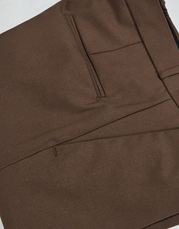 Premium 4-Way Lycra Rust col Formal slim fit Trousers